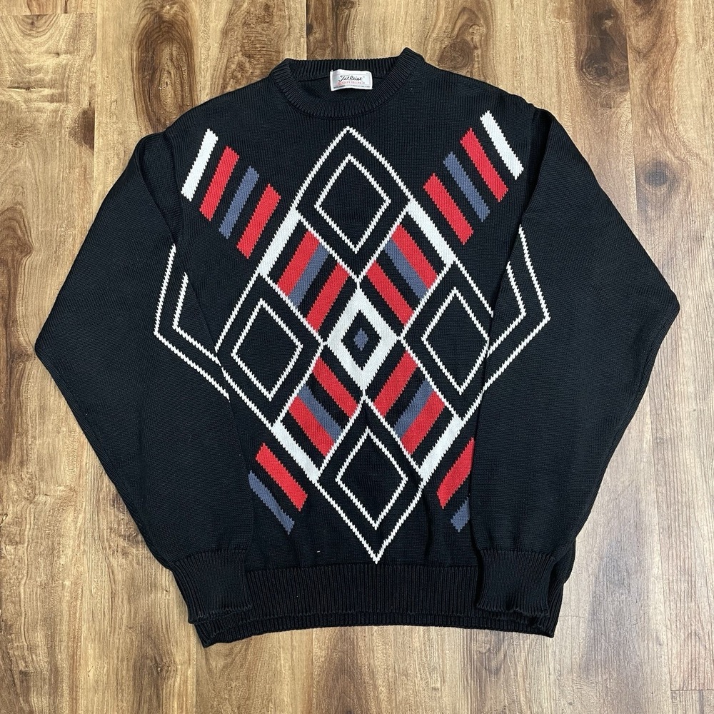 Titleist By Corbin Vintage Crewneck Sweater Men's XL Black Cotton Pullover